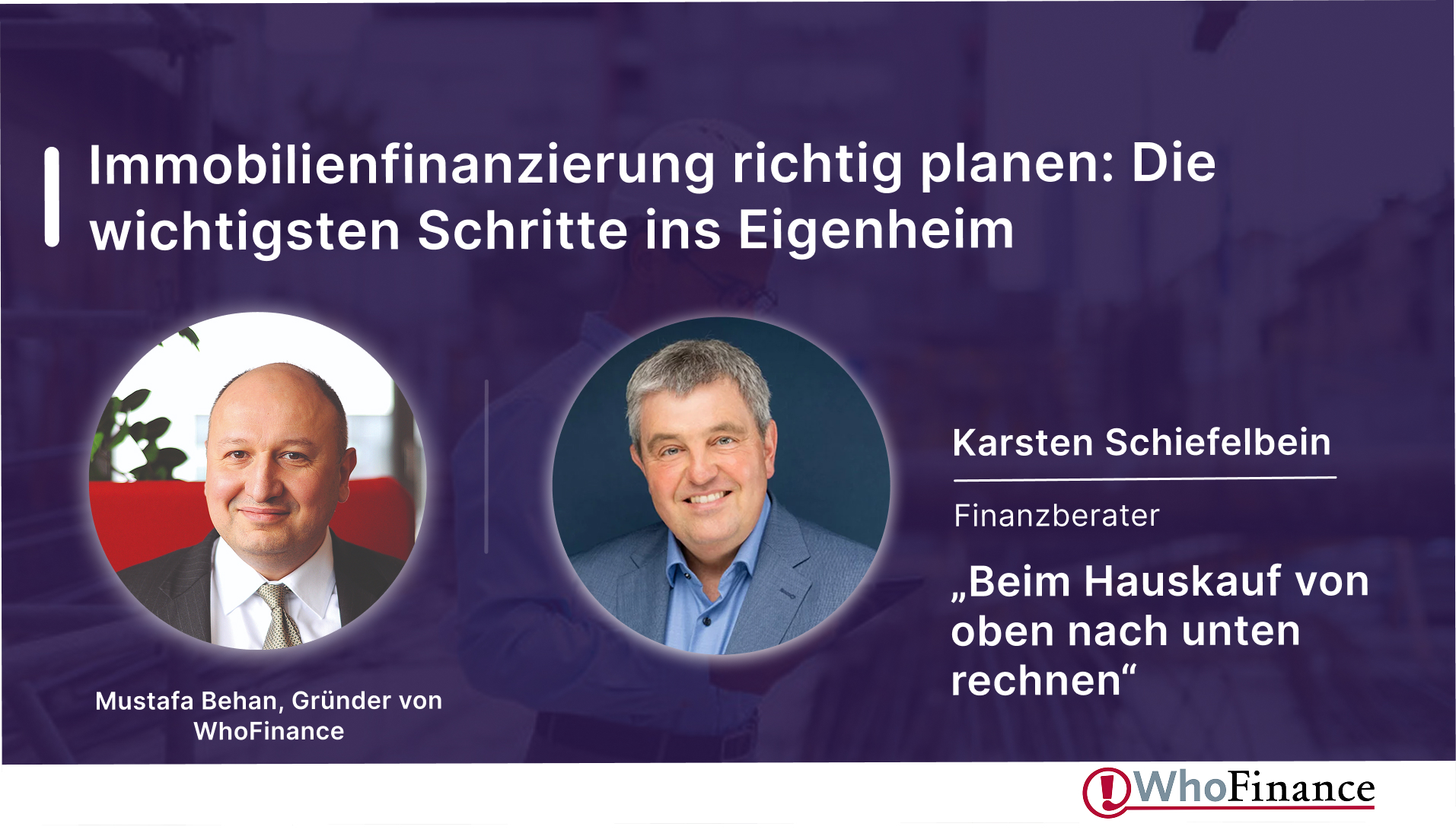 Video: Immobilienfinanzierung richtig planen: Die wichtigsten Schritte ins Eigenheim | Karsten Schiefelbein